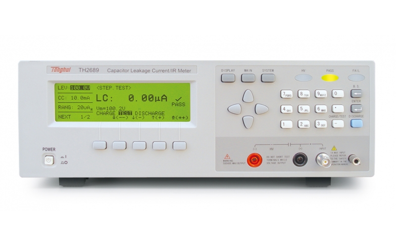 TH2689电容器漏电流/绝缘电阻测试仪