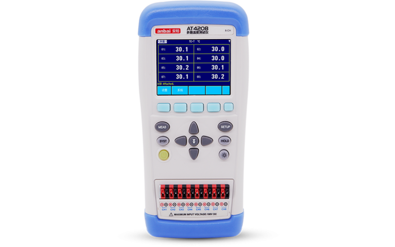 安柏anbai AT4208手持多路温度记录仪