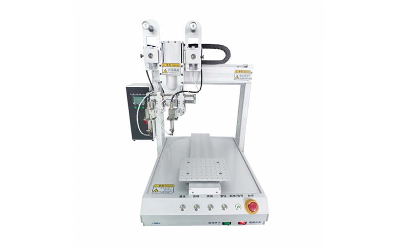 米恩HXJ441S四轴单平台双焊头自动焊锡机